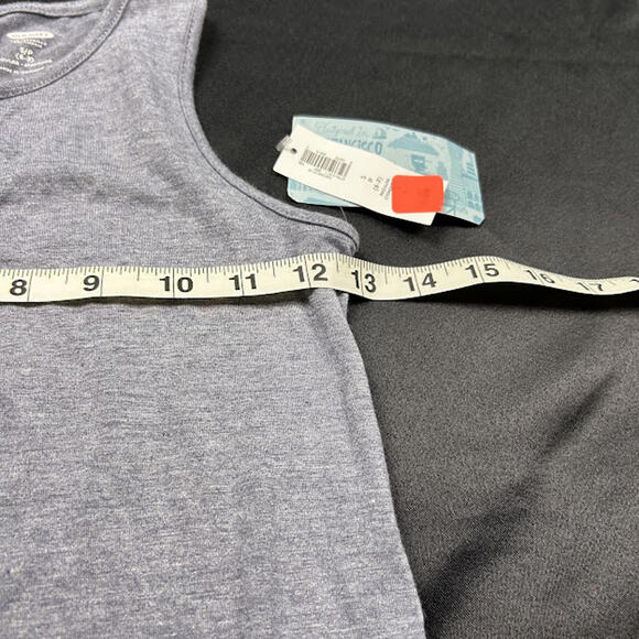 Old Navy Girls Blue Grey Tank Sleeve Shirt Size S 6/7Y NWT Casual Top - Picture 2 of 5